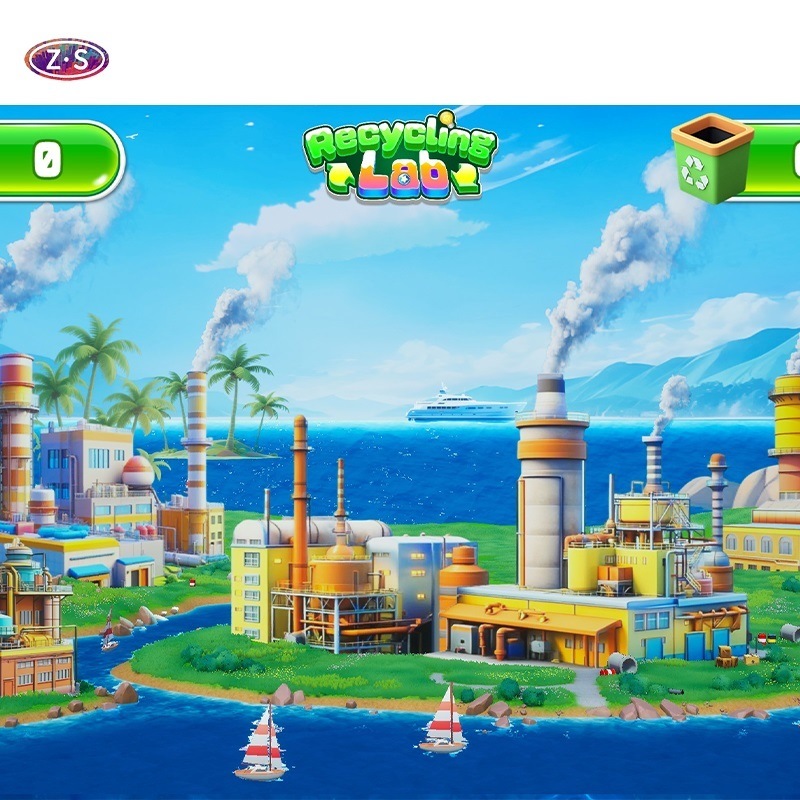 Immersive Knowledge Play Interactive Sand Projection Game for Trade Show