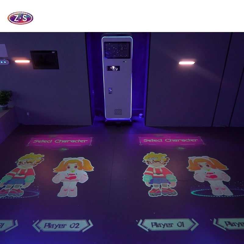 All In One Interactive Floor Games Sport Education Station 3D Interactive Projection Game