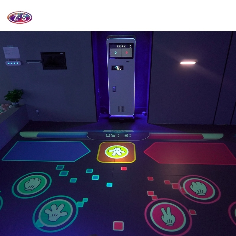 All In One Interactive Floor Games Sport Education Station 3D Interactive Projection Game