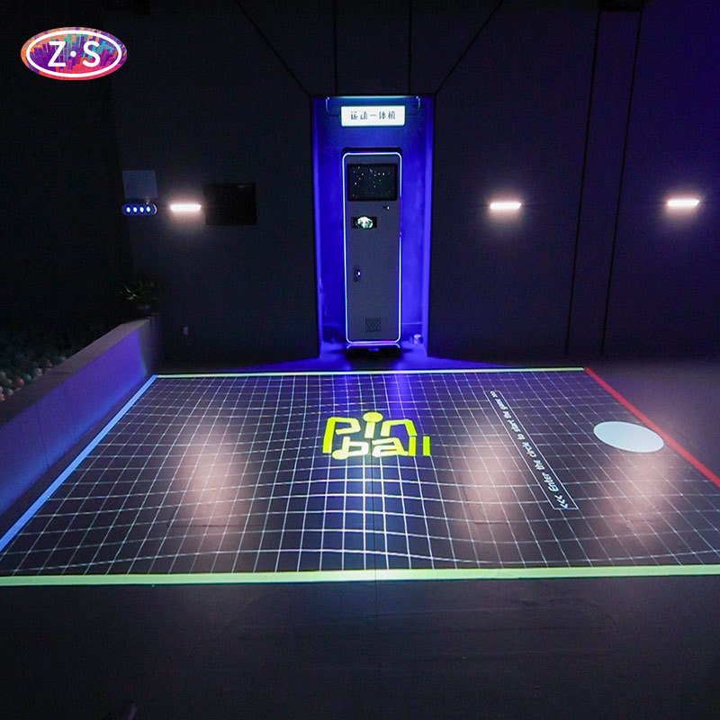 Ultra Short Throw Coin Operated Interactive Floor Projector for Indoor Use