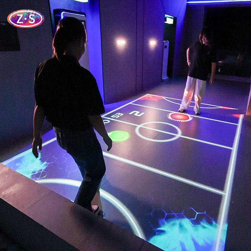 All-in-One Mobile Coin Operated Floor Projection Unit Plug and Play Design