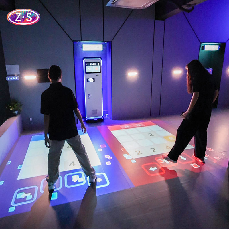Multiplayer Interactive Floor Games Athletic Projection For Indoor Events