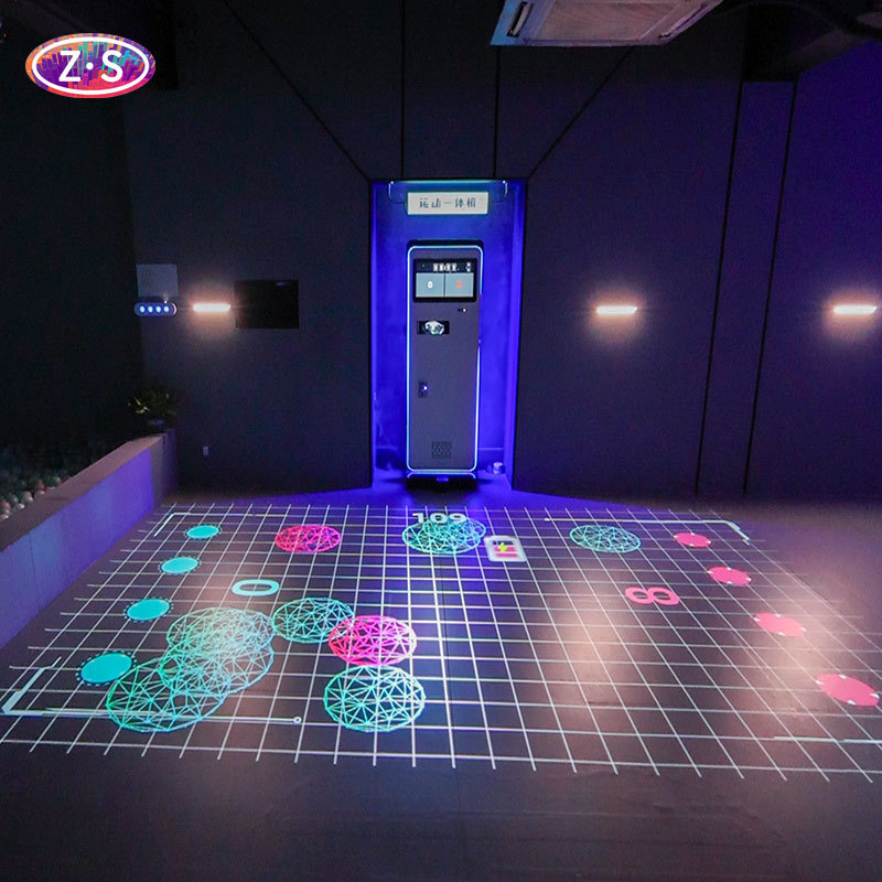 Portable Pay to Play Interactive Floor Display for Malls and Entertainment Venues
