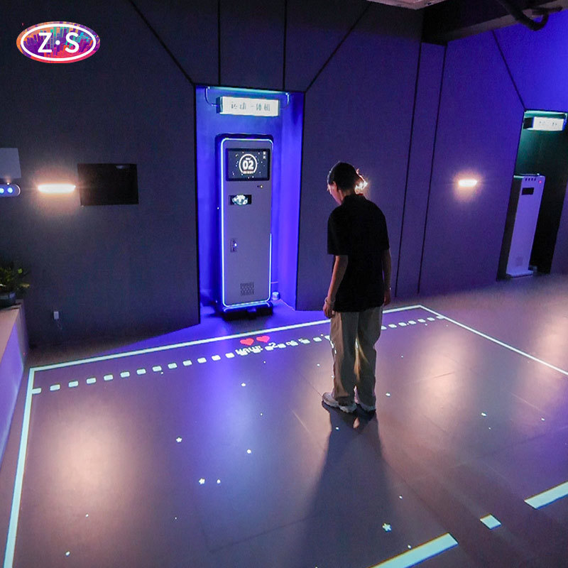 Multiplayer Interactive Floor Games Athletic Projection For Indoor Events