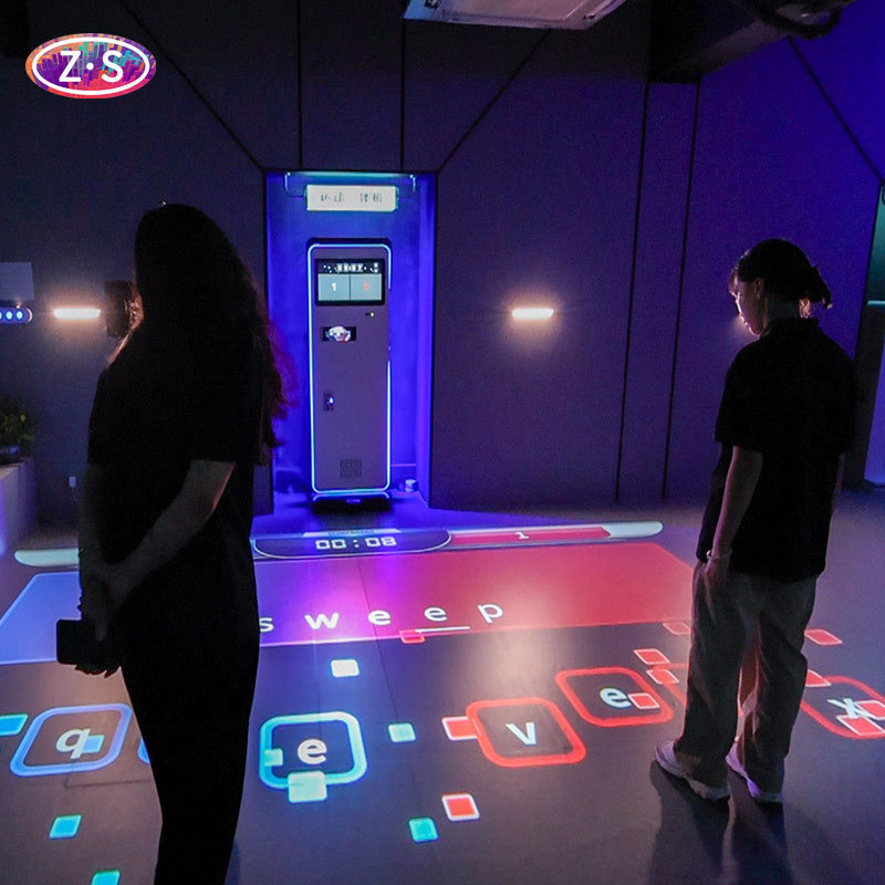 Multiplayer Interactive Floor Games Athletic Projection For Indoor Events