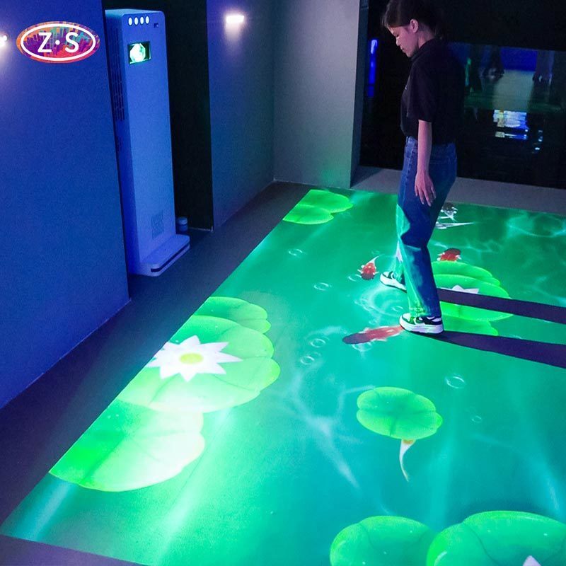 4000lm Projector Games On The Floor Interactive Games For Education Centers