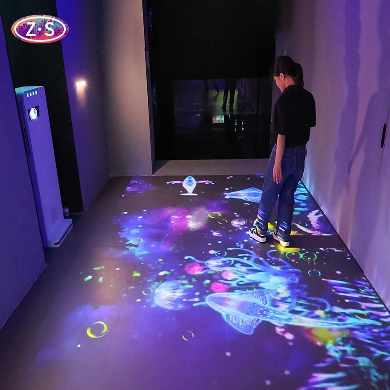 All-In-One Floor Projector Station 3LCD Technology Easy Move For Festivals