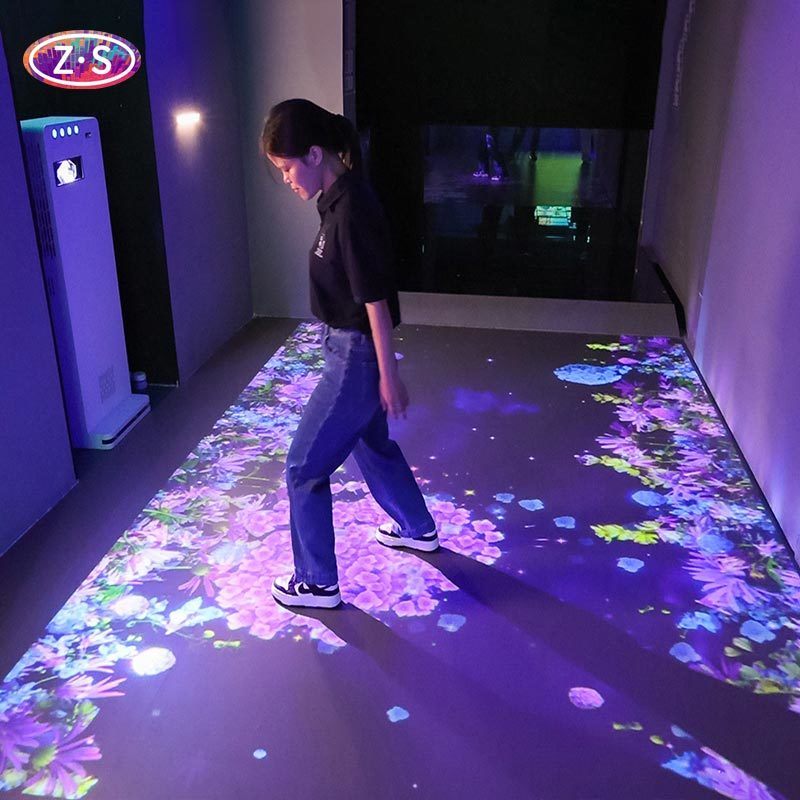 Interactive Floor System 80 Immersive Themes 4000 Lumen For Kids Cafes