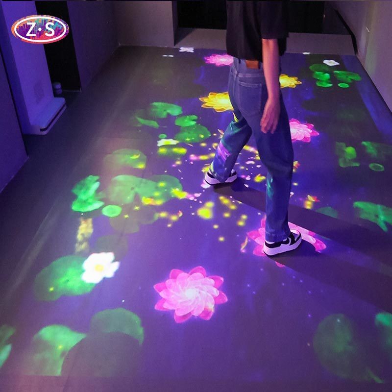 Commercial Grade Interactive Floor Projector For Hotels Restaurants And Malls