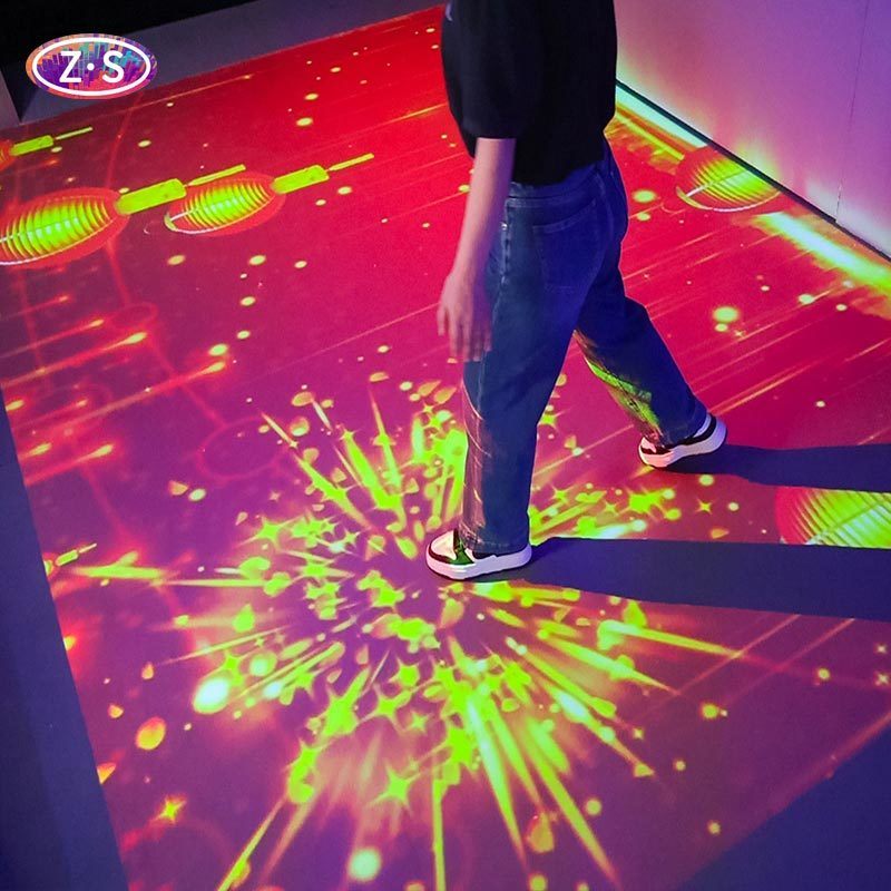 Portable All-In-One Multi Player Floor Game Easy Installation For Museums