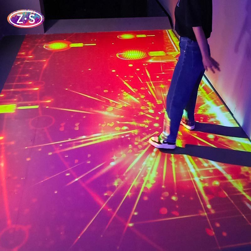 All In One Interactive Floor Projector 80 Plus Visual Scenes For Immersive Play