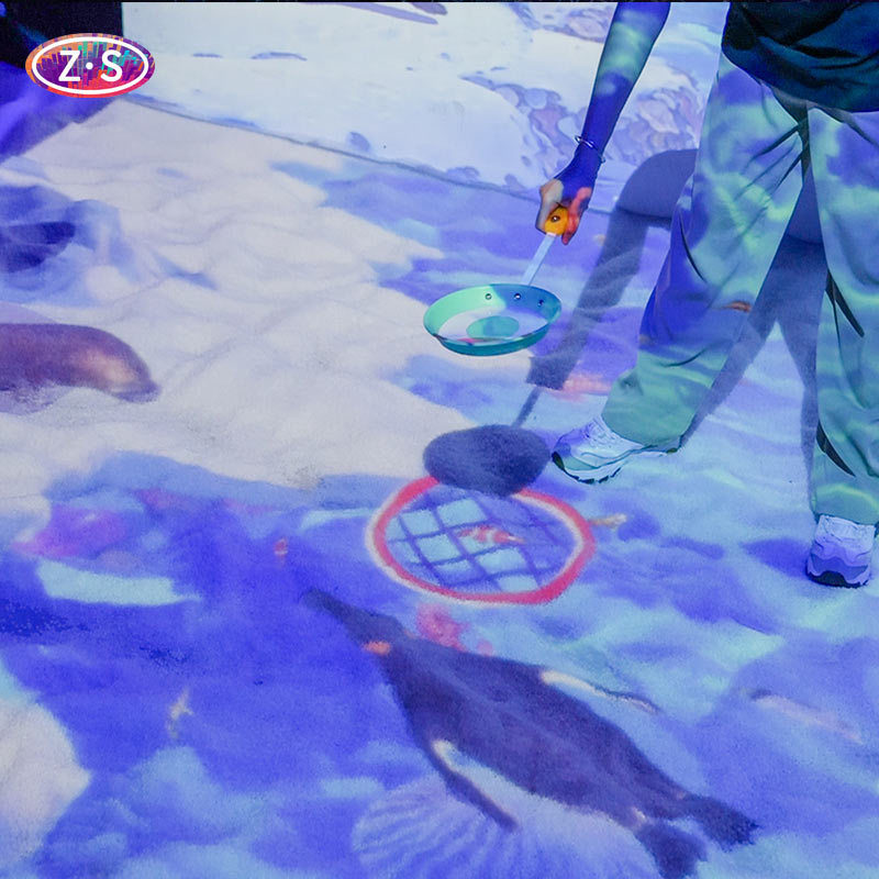 Joyful Beach Projection Interactive Game Multiplayer Collaboration for All Ages