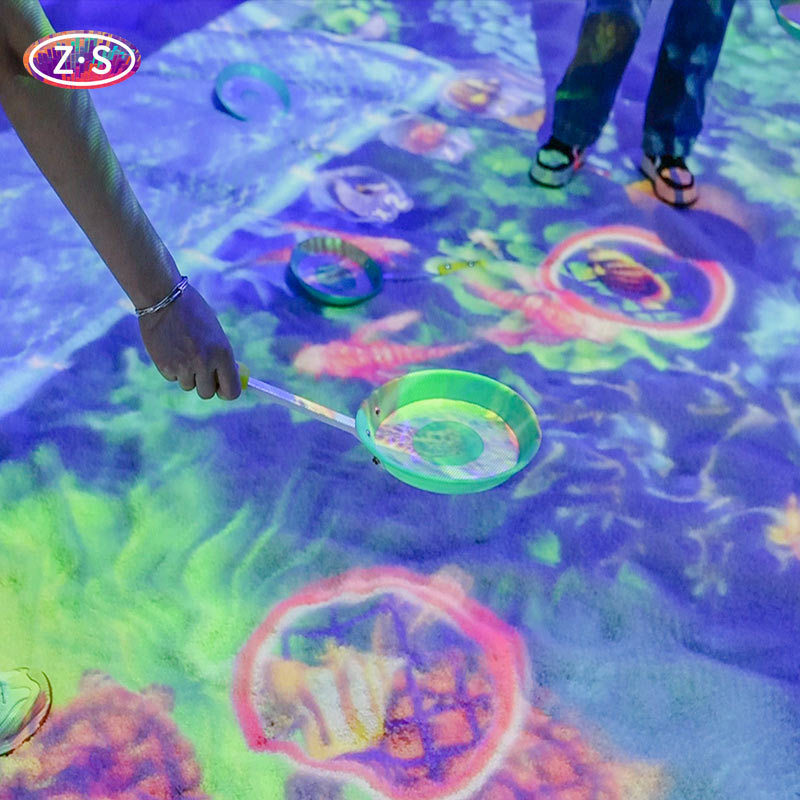 Short Throw Indoor Joyful Beach Projection Interactive Game For Shopping Mall
