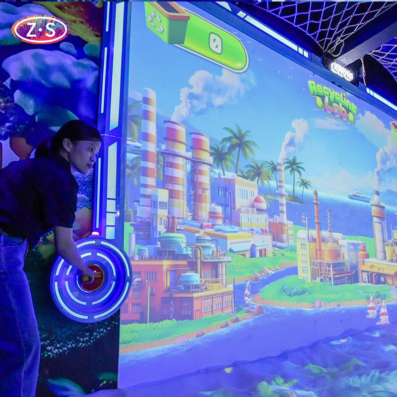 1920×1080 3D Интерактивная проекция Пляж AR Интерактивные игры Крытый Детский игровой центр