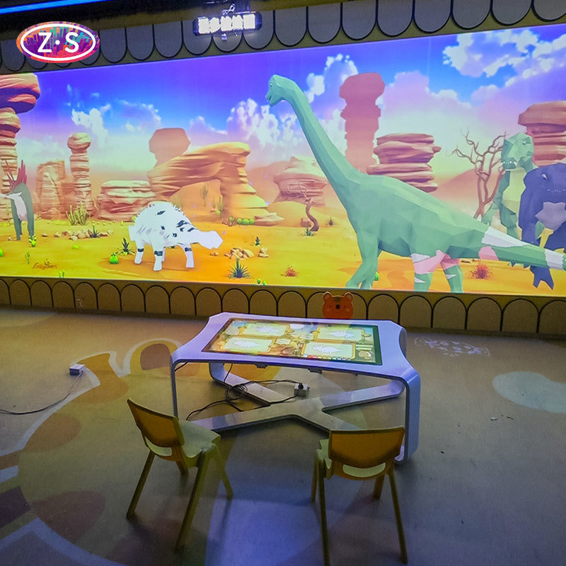 Indoor Playground Attraction Using Interactive Coloring Wall for Team Creativity