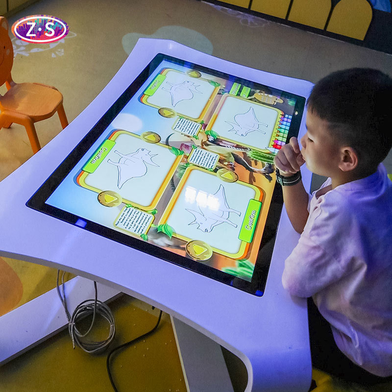 Science Center Digital Exhibit with Interactive Coloring Wall for Curiosity Play