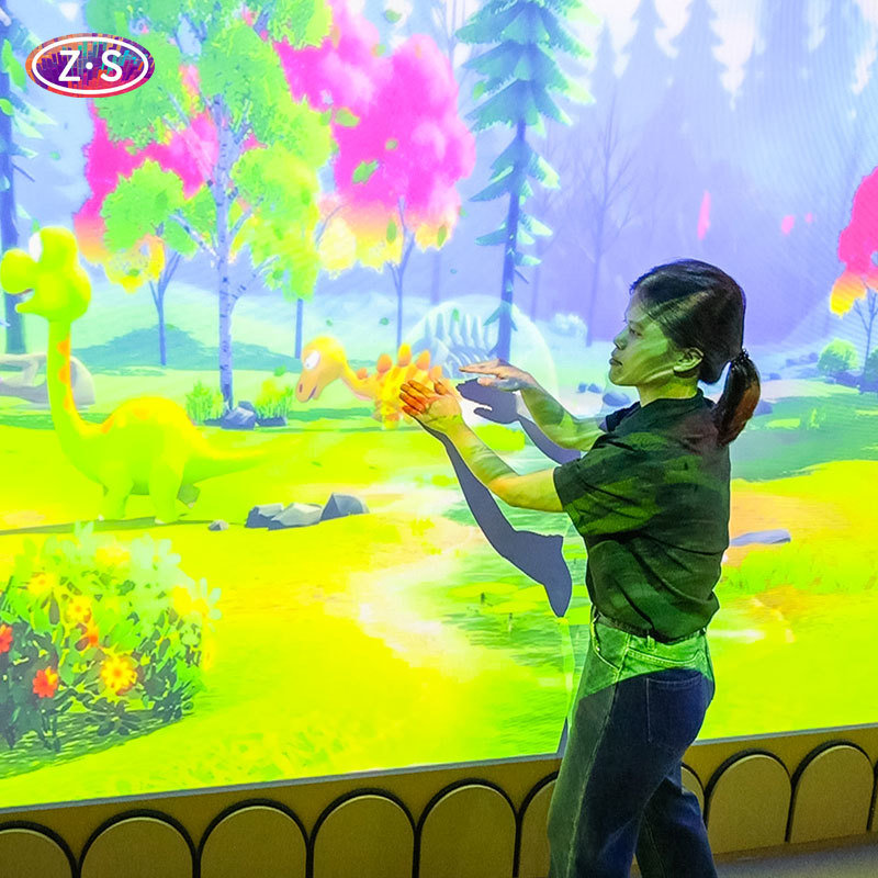 Theme Park Digital Play Area Using Interactive Coloring Wall for Teen Appeal