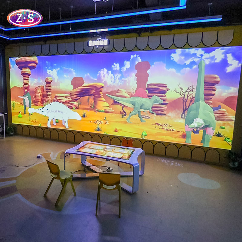Museum Immersive Alive Drawing with Interactive Coloring Wall for STEAM Learning
