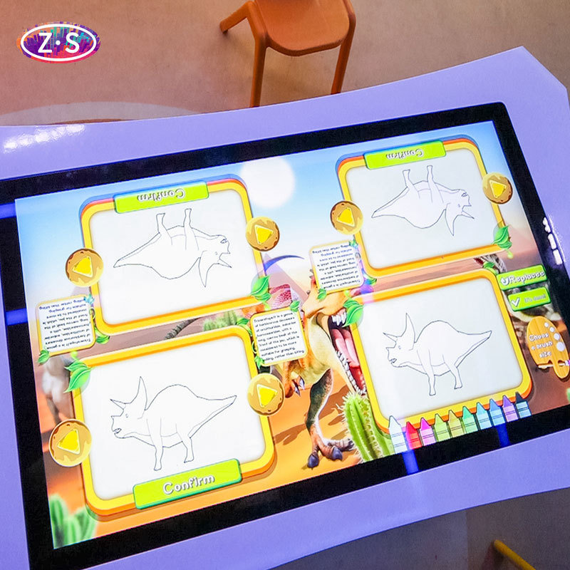 Large Scale Projection Based AR Drawing Games System for Indoor Entertainment Venue