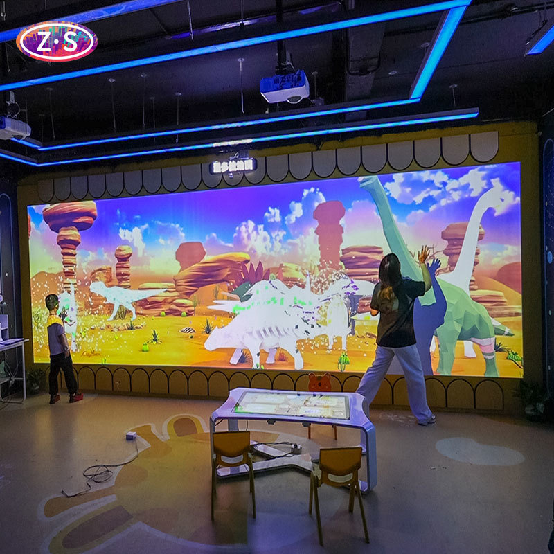 Museum Immersive Alive Drawing with Interactive Coloring Wall for STEAM Learning