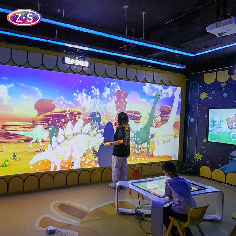 Magic Painting Projection 3D Interactive Art Multi Channel Fusion For Exhibitions