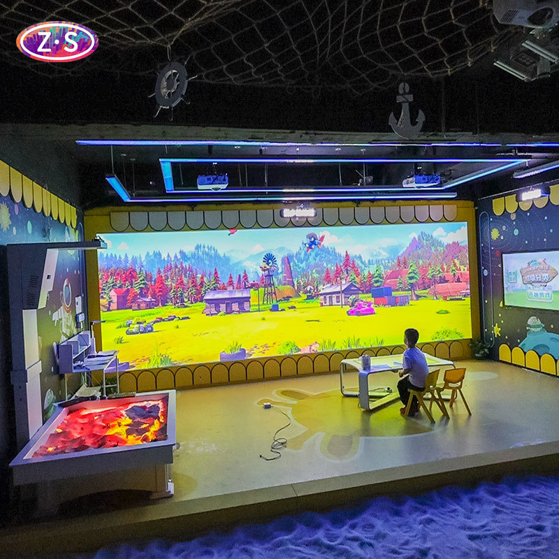 10 Games Interactive Digital Painting Wall Game System For Corporate Showrooms 