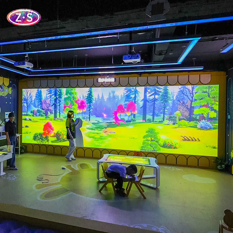 AR em escala de sala desenho vivo pintura digital interativa para crianças pré-escolares