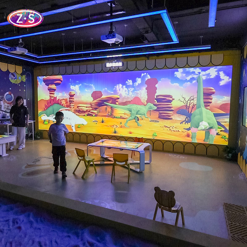 Family Entertainment Center Featuring Interactive Coloring Wall for All-Day Fun