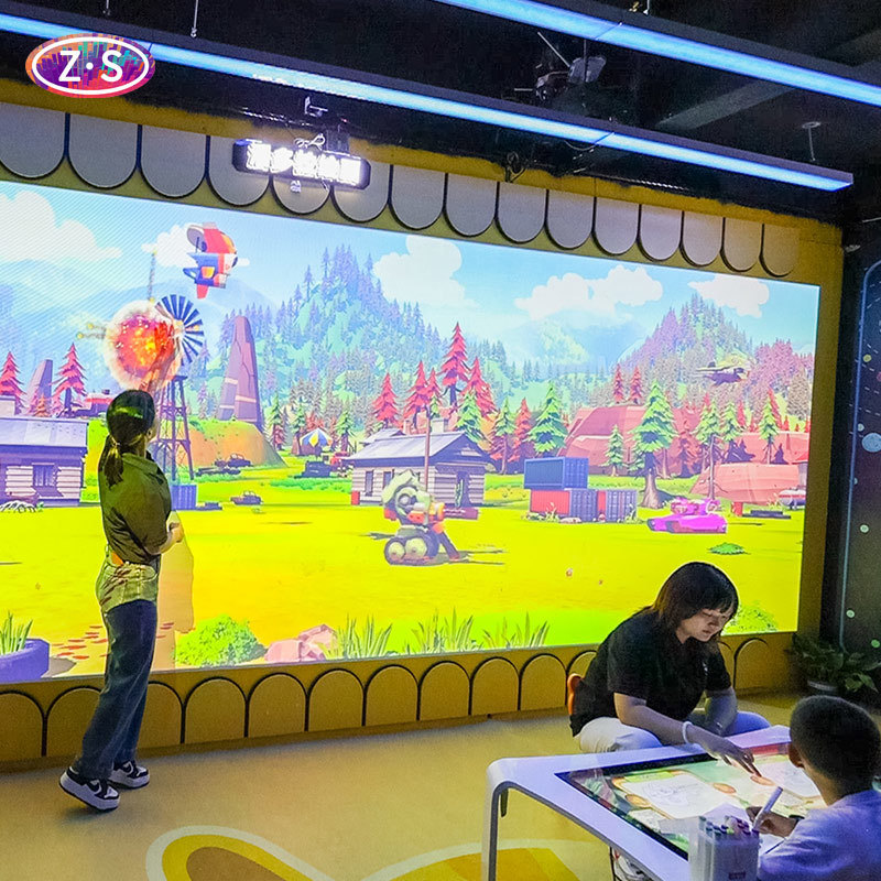 Car Dealership Kids Zone with Interactive Coloring Wall for Service Wait Time