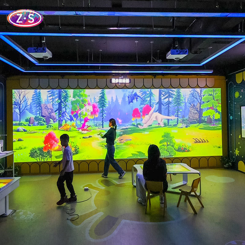 Interactive Technology Immersive Digital Painting Visual Experience For Hotels