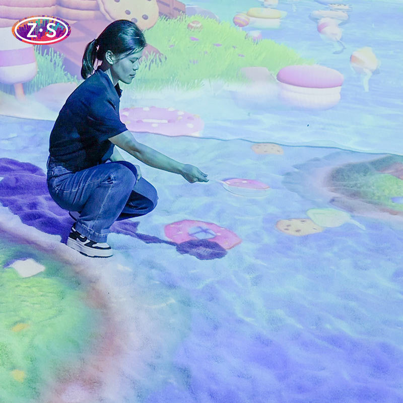 Large Scenes Joyful Beach Projection Game Save The Ocean Theme For Eco Education