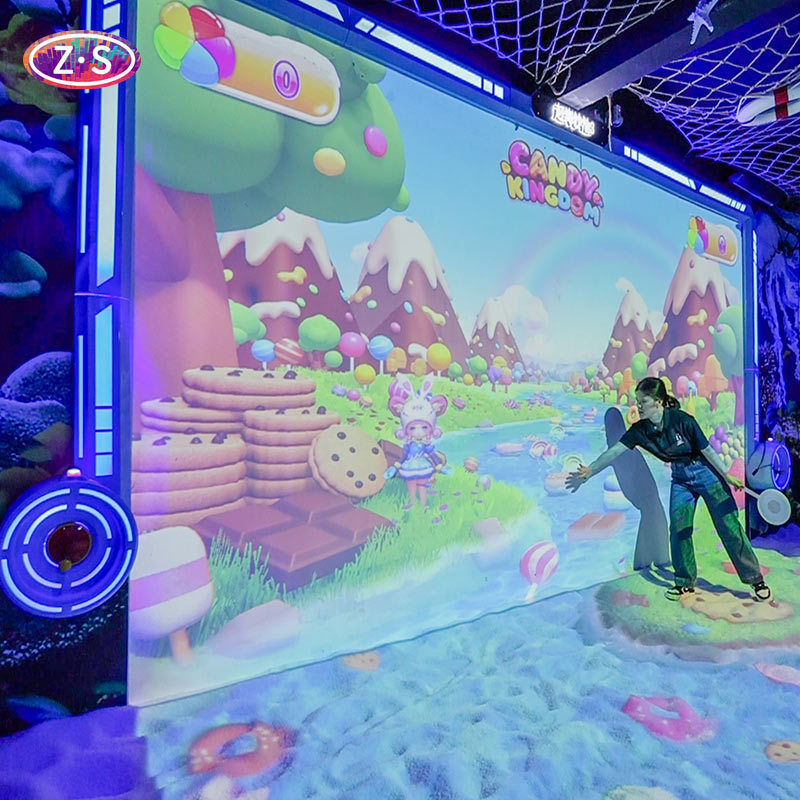 Large Scenes Joyful Beach Projection Game Save The Ocean Theme For Eco Education