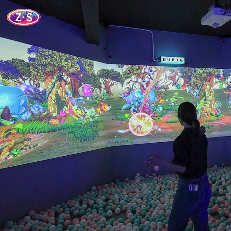 Advanced Motion Tracking Immersive Large Screen Wall Projection games For Parks