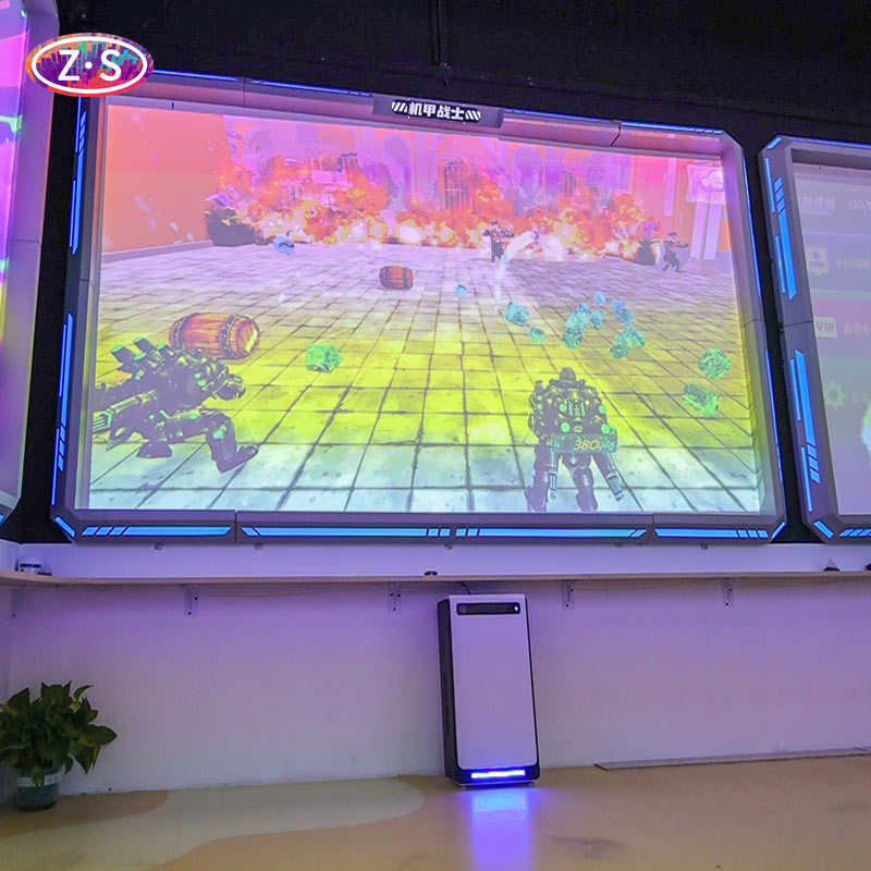 इनडोर इंटरएक्टिव प्रोजेक्शन सिस्टम मोशन सेंसर बच्चों के लिए मेक वॉरियर गेम