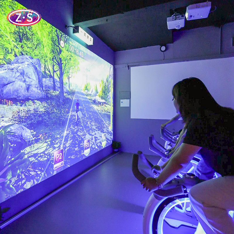 Bicycle Ride Simulator 1920x1200 Projection Game Virtual Cycling Simulator For Home