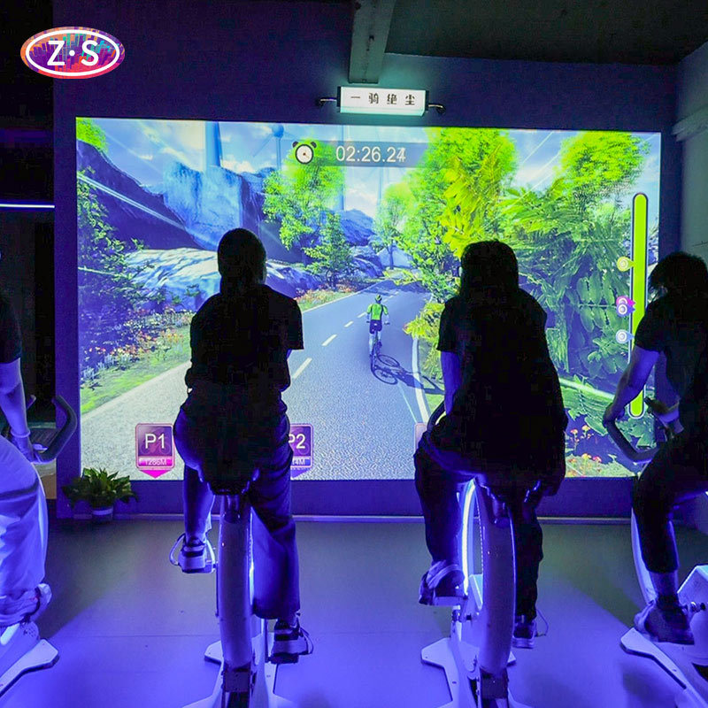 Bicycle Ride Simulator 1920x1200 Projection Game Virtual Cycling Simulator For Home