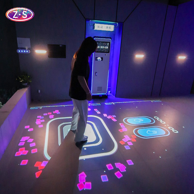 Coin Operator Interactive Projection Game Mobile Multiplayer Projector Game For Floor