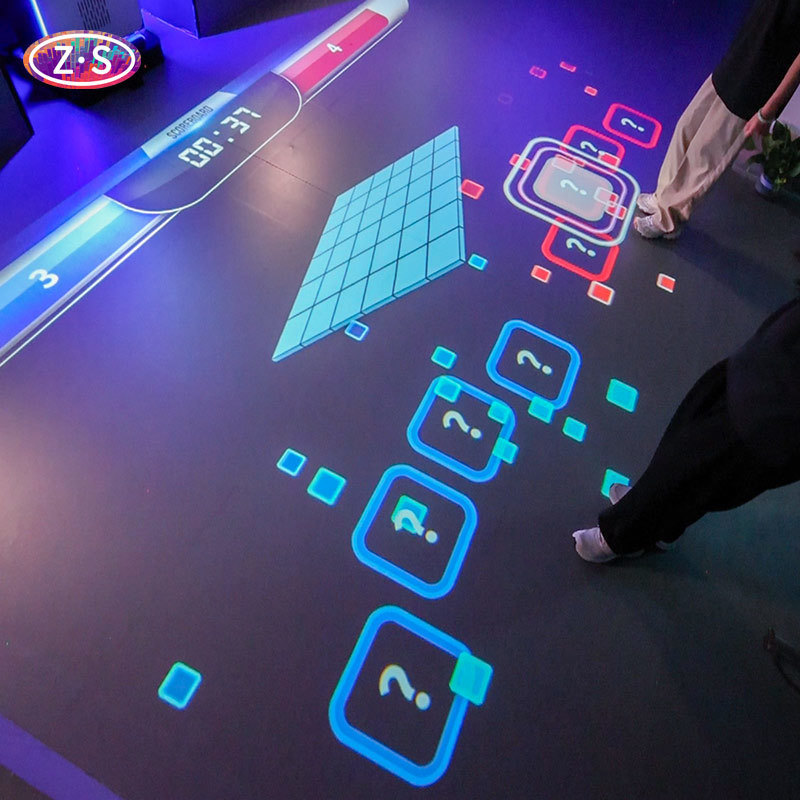 Coin Operator Interactive Projection Game Mobile Multiplayer Projector Game For Floor