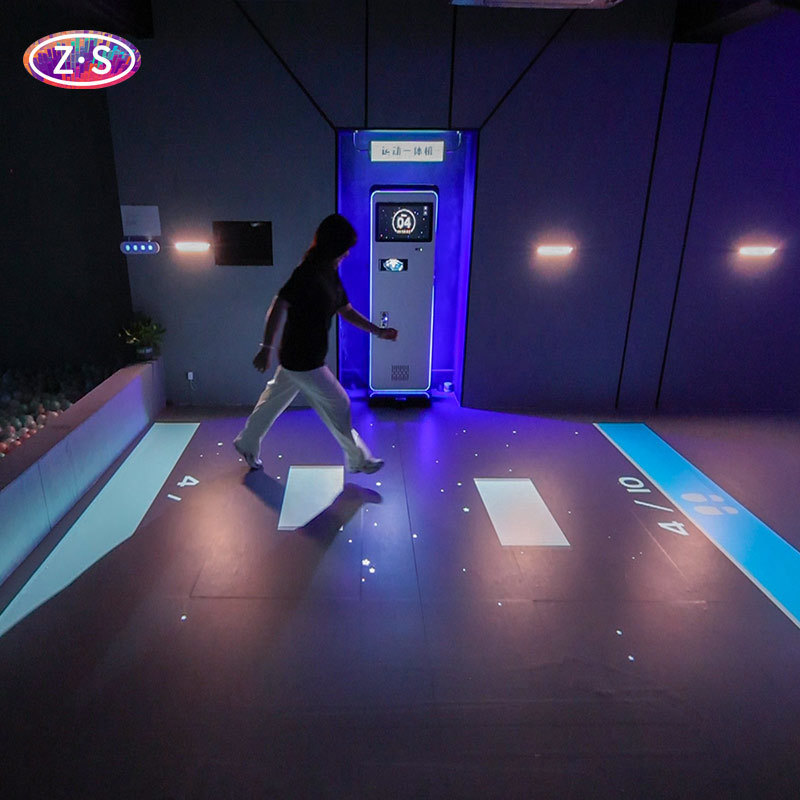 Portable Pay to Play Interactive Floor Display for Malls and Entertainment Venues