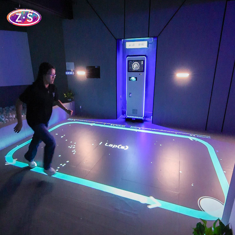 Mobile Interactive Floor Immersive Sports Experience Projection For Sports Events