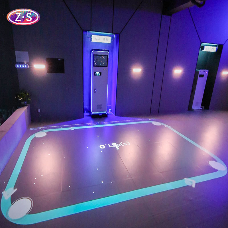 Multi-User Interactive Floor System All-in-One Unit for Group Play and Training