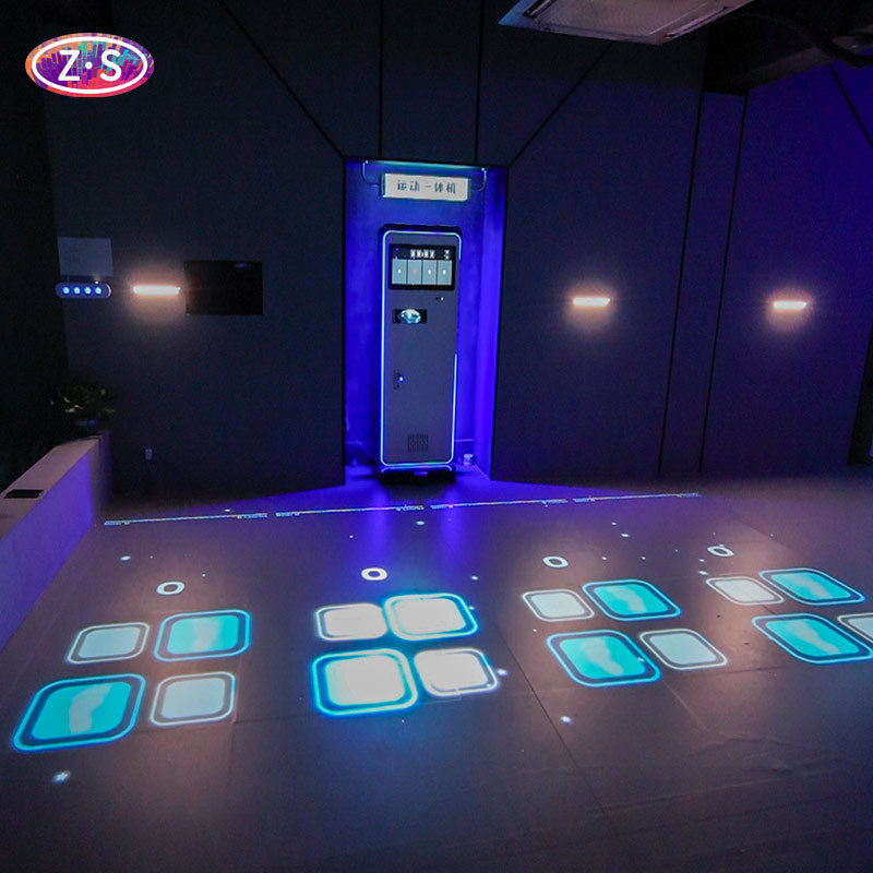 Coin Operated Ultra Short Throw Interactive Floor Projector All-in-One Device