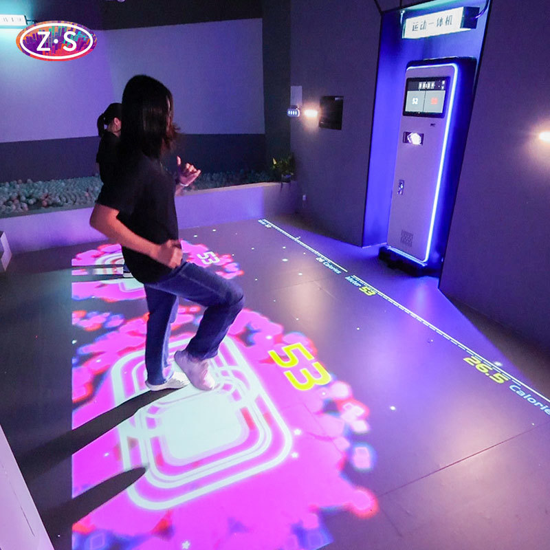 Standalone Interactive Floor Projector with Coin Operated Entertainment System