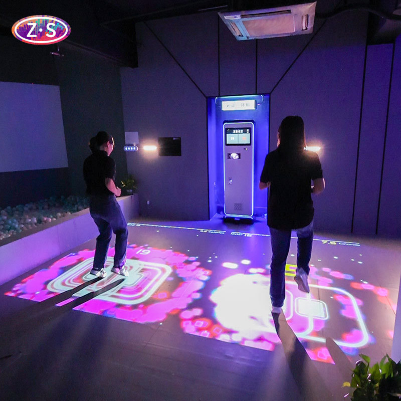 Revenue Generating Mobile Interactive Floor Projection System for Public Venues