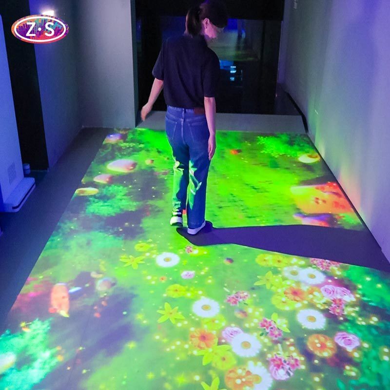 Multiplayer Floor Interactive Display Real-Time Interaction 3LCD For Family Centers