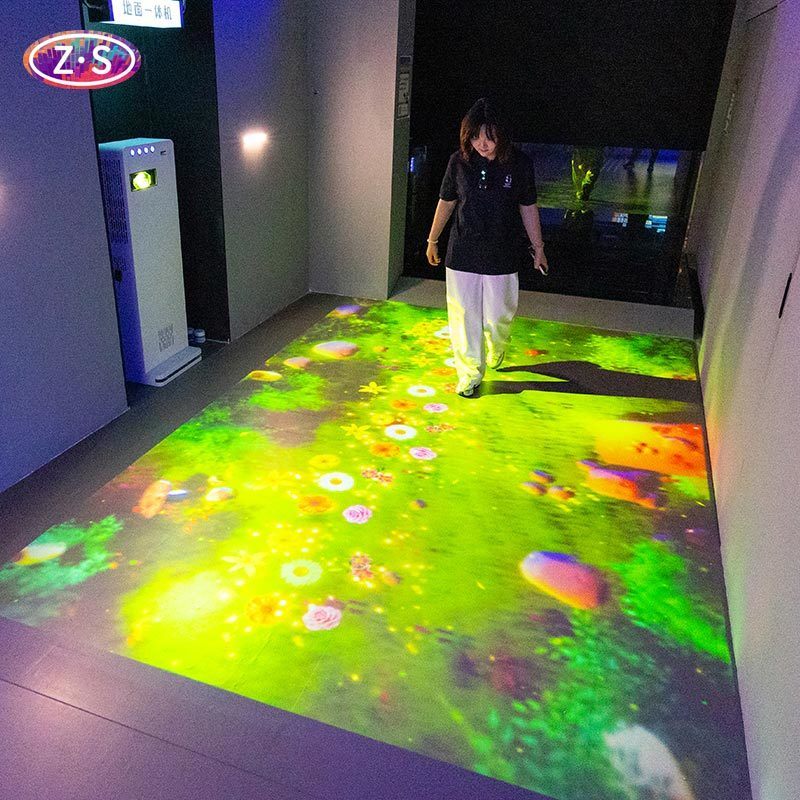 Vivid Colors Interactive Floor Projectio Game Ultra Short Throw For Play Center