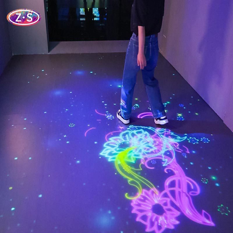All In One Portable Unit Interactive Floor Projector for Commercial Amusement Park