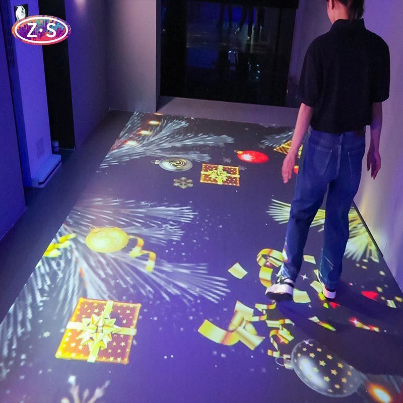 Hospitality Engagement Solution Interactive Floor Projector For Hotels Restaurant