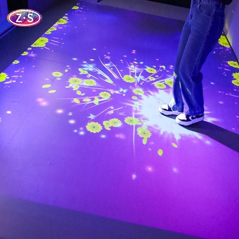 Commercial Use System Interactive Floor Projector 80 Interactive Game Scenes 
