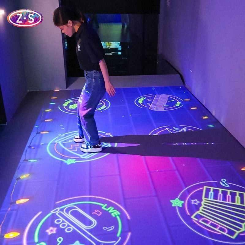 उच्च संवेदनशीलता गति कैप्चर तकनीक के साथ इंटरैक्टिव फ्लोर प्रोजेक्टर